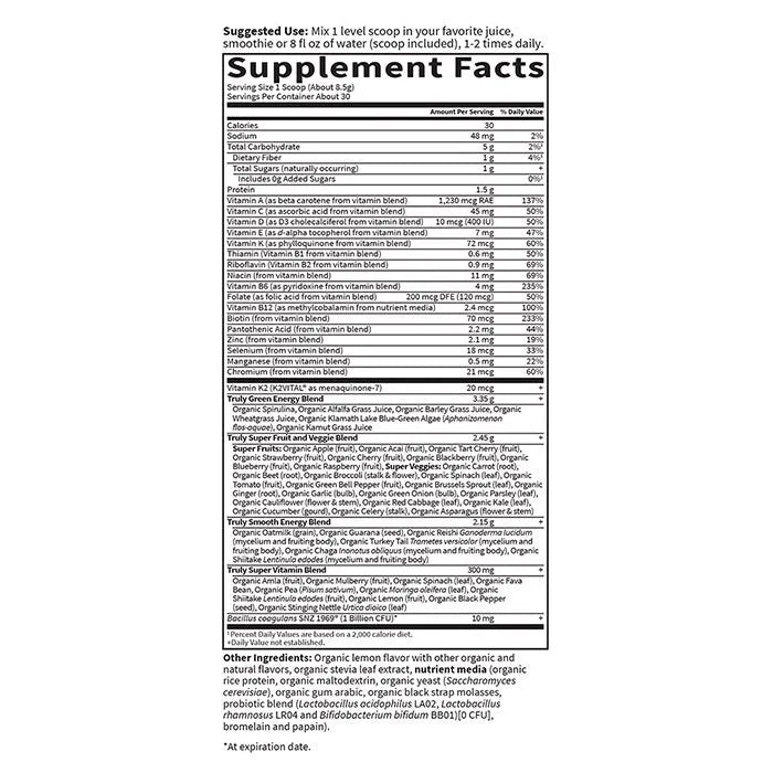 Sport Organic Greens Powder - Original