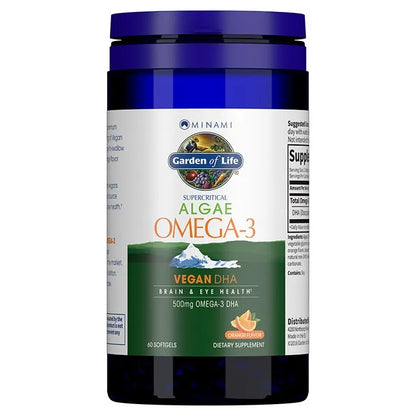 Minami Algae Omega-3 Vegan DHA Orange - 60 Softgels