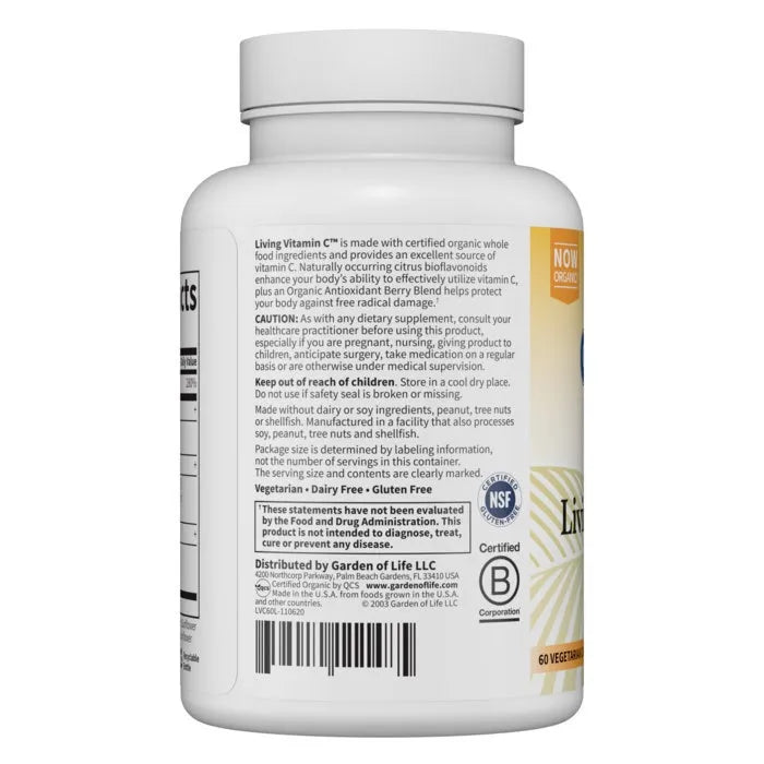 Living Vitamin C Antioxidant Blend 60 Caplets