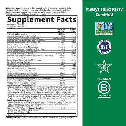 Vitamin Code Family Multivitamin 120 Capsules