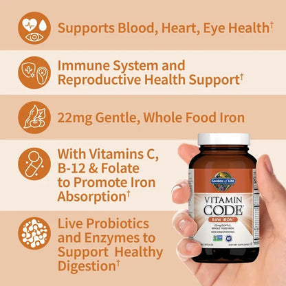 Vitamin Code Raw Iron Capsules