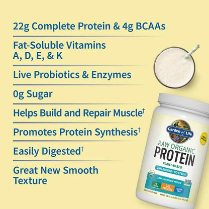 Raw Organic Protein Powder - Unflavored