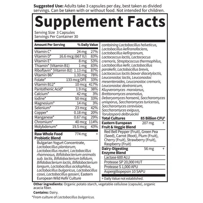 Raw Probiotics Women Cooler 50 & Wiser 90 Capsules
