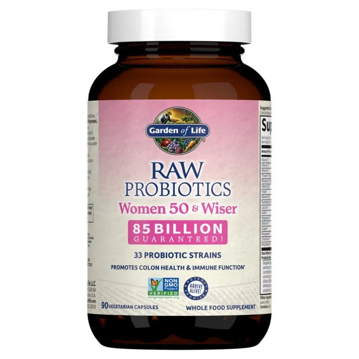 Raw Probiotics Women Cooler 50 & Wiser 90 Capsules