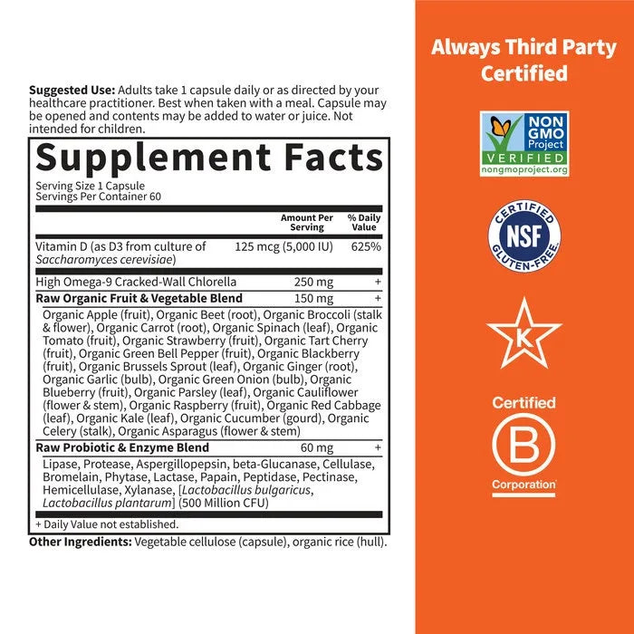 Vitamin Code Raw Vitamin D3 5,000 IU Capsules