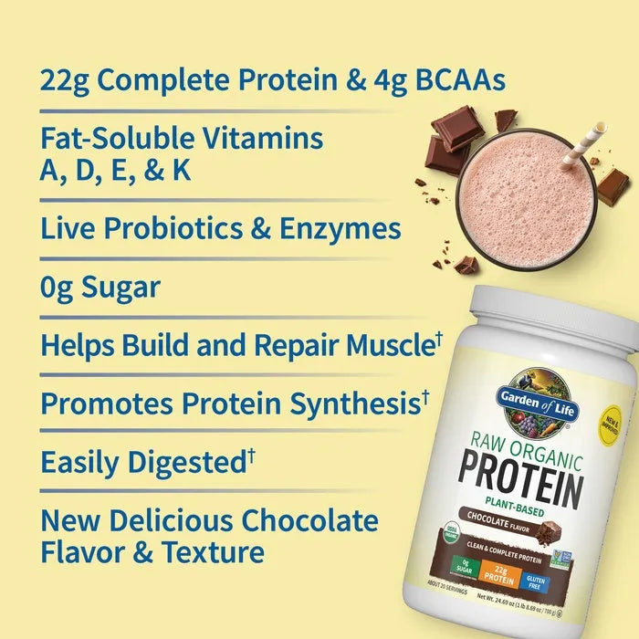 Raw Organic Protein Powder - Chocolate
