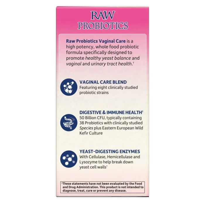 Raw Probiotics Vaginal Care Cooler 30 Capsules