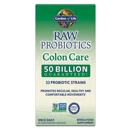 Raw Probiotics Colon Care Cooler 30 Capsules