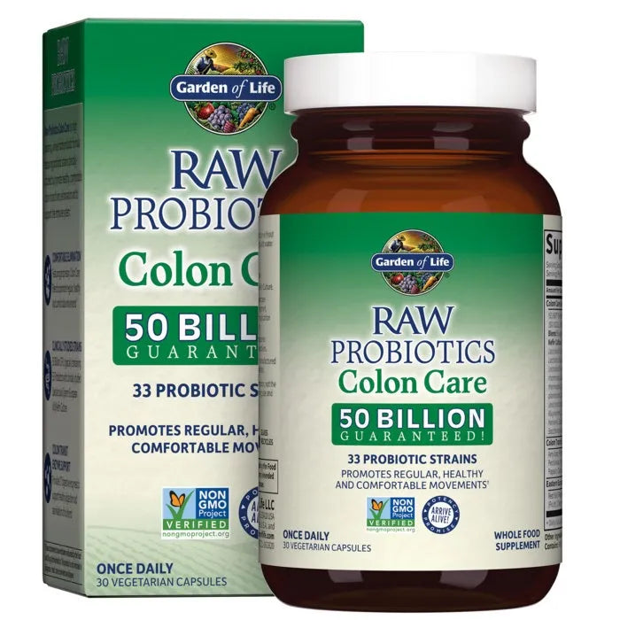Raw Probiotics Colon Care Cooler 30 Capsules