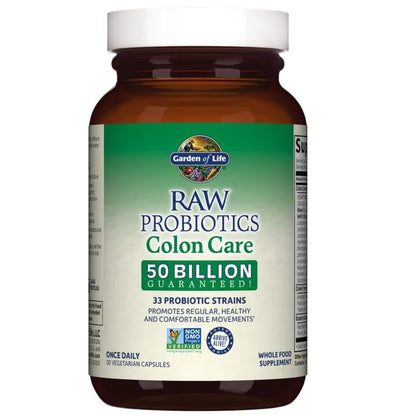 Raw Probiotics Colon Care Cooler 30 Capsules