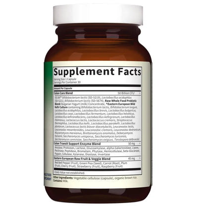 Raw Probiotics Colon Care Cooler 30 Capsules