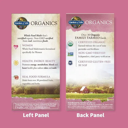 Organics Women's Multi 60 Tablets