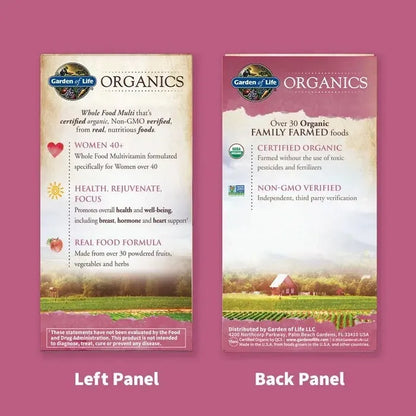 Organics Women's Multi 40+ 60 Tablets