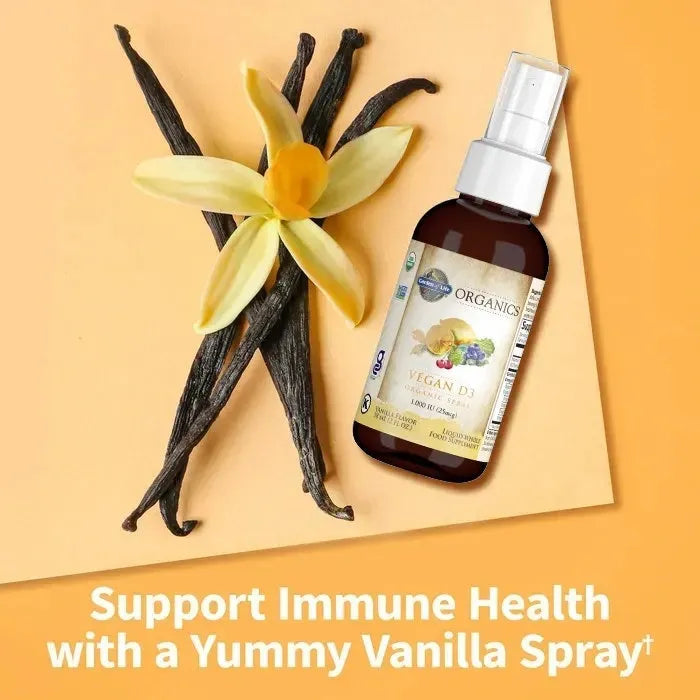 Organics Vegan D3 Organic Spray 1,000 IU - Vanilla