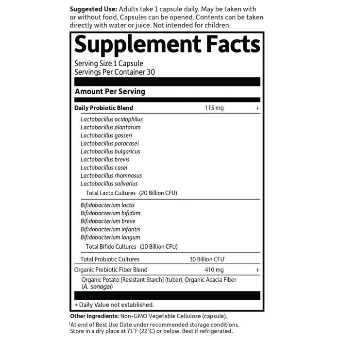 Dr. Formulated Probiotics Once Daily Cooler 30 Capsules