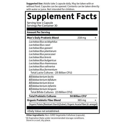 Dr. Formulated Probiotics Once Daily Men's Shelf-Stable - 30 Capsules