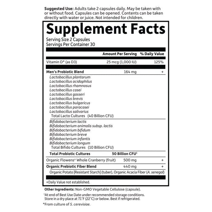 Dr. Formulated Probiotics Prostate+ Cooler 60 Capsules