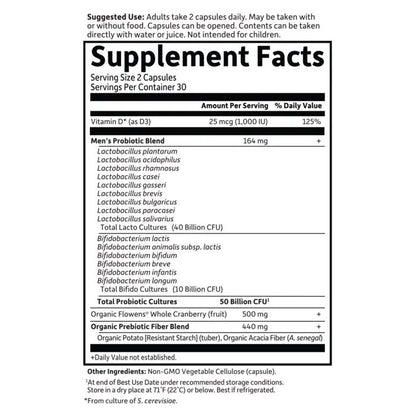 Dr. Formulated Probiotics Prostate+ Cooler 60 Capsules