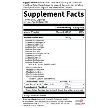Dr. Formulated Probiotics Urinary Tract+ Cooler 60 Capsules