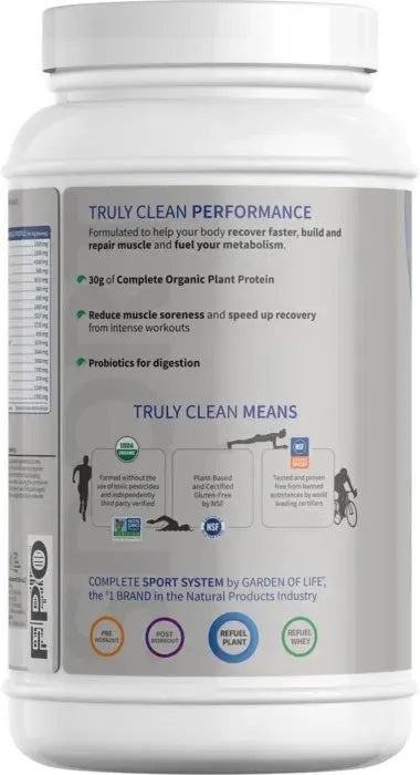 SPORT Organic Plant-Based Protein Powder - Vanilla