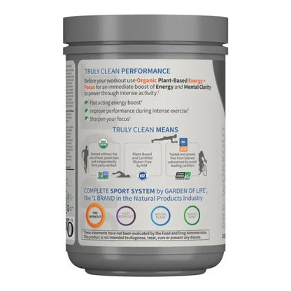 SPORT Organic Plant-Based Energy + Focus Blackberry 15.3 oz (432g) Powder