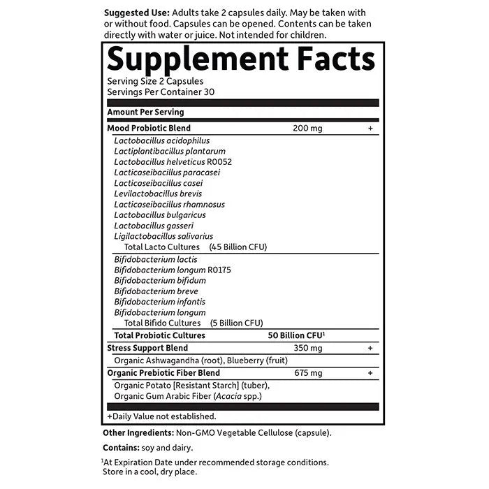 Dr. Formulated Probiotics Mood+ Shelf-Stable 60 Capsules