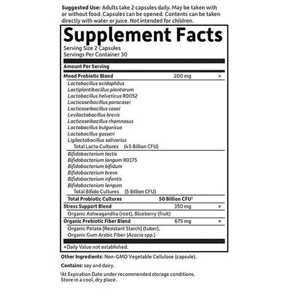 Dr. Formulated Probiotics Mood+ Shelf-Stable 60 Capsules