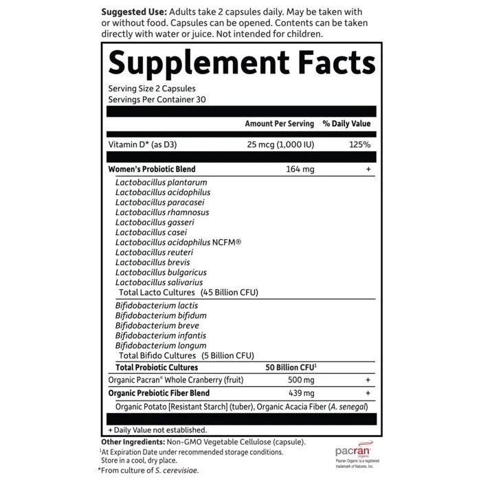 Dr. Formulated Probiotics Urinary Tract+ Shelf-Stable 60 Capsules