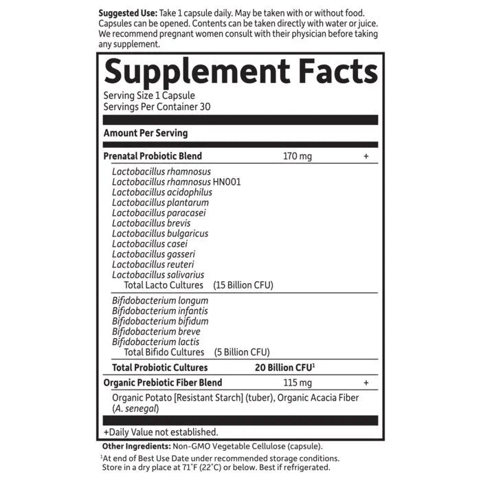 Dr. Formulated Probiotics Once Daily Prenatal Cooler 30 Capsules