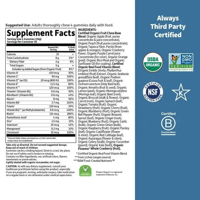 Organics Men's 40+ Gummies