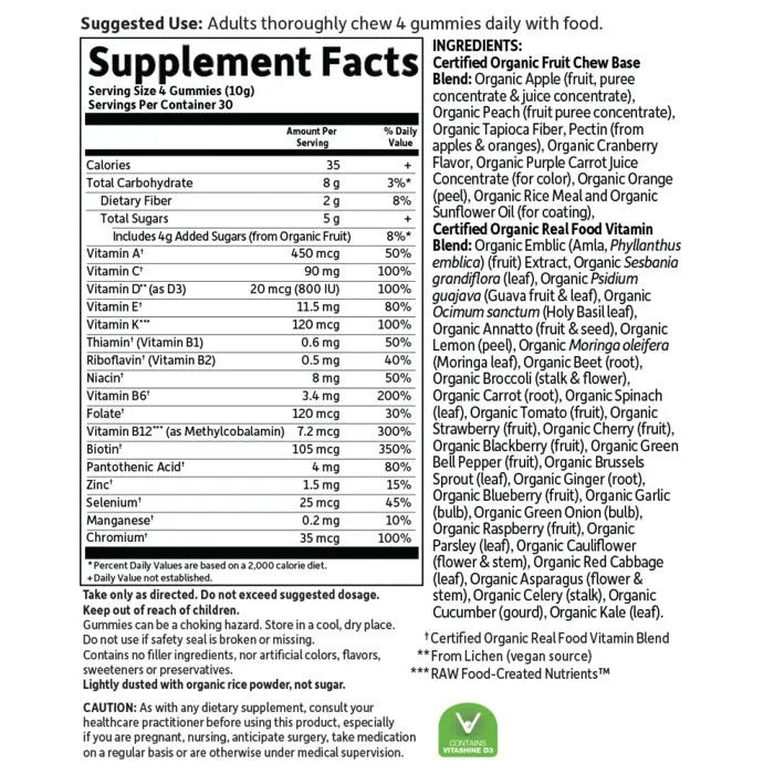 Organics Men's Multi Berry 120 Gummies