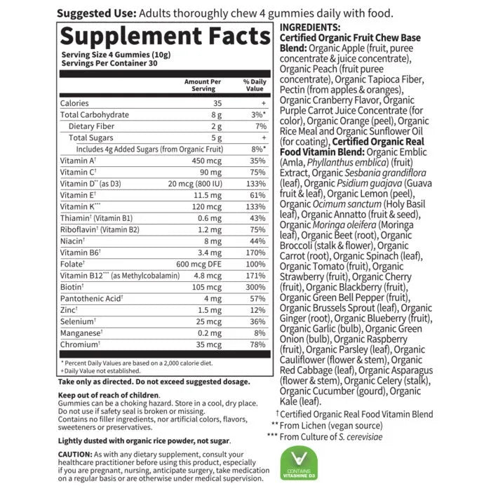 Organics Prenatal Multi Berry 120 Gummies