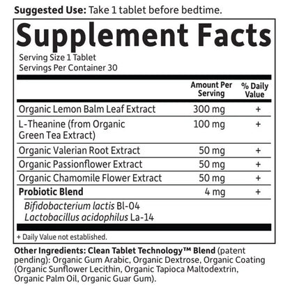Organics Sleep Well 30 Tablets