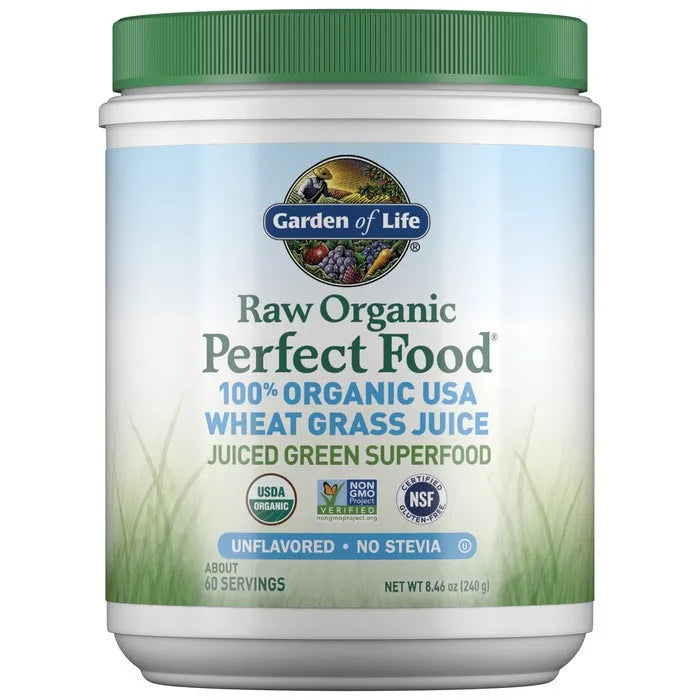 Raw Organic Perfect Food Wheat Grass Juice Powder