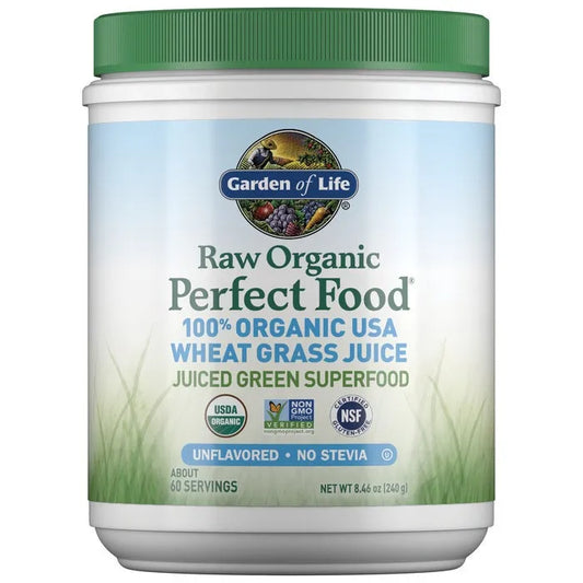 Raw Organic Perfect Food Wheat Grass Juice Powder