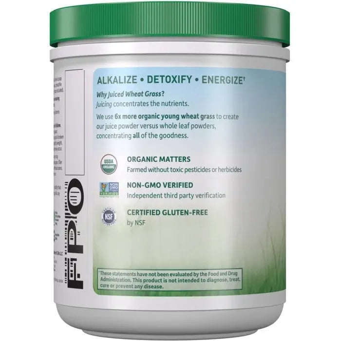 Raw Organic Perfect Food Wheat Grass Juice Powder