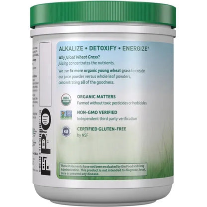 Raw Organic Perfect Food Wheat Grass Juice Powder