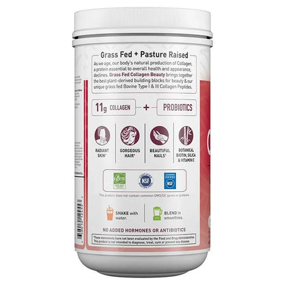 Grass Fed Collagen Beauty Cranberry Pomegranate 9.52oz (270g) Powder