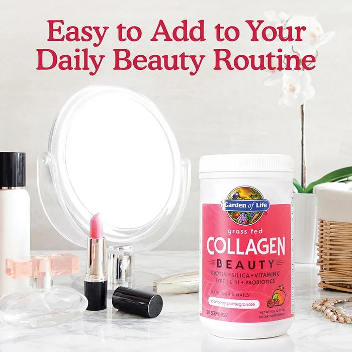 Grass Fed Collagen Beauty Cranberry Pomegranate 9.52oz (270g) Powder