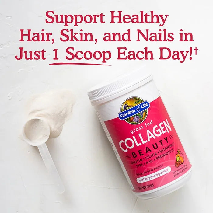 Grass Fed Collagen Beauty Cranberry Pomegranate 9.52oz (270g) Powder