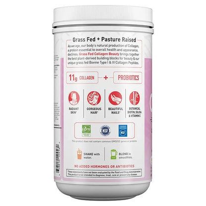 Grass Fed Collagen Beauty Strawberry Lemonade 9.52oz (270g) Powder