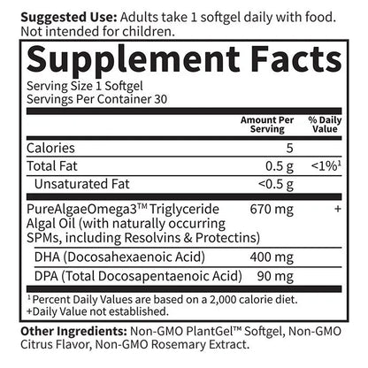 Dr. Formulated Prenatal DHA Vegan Softgels