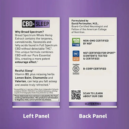 Dr. Formulated CBD+ Sleep Softgels