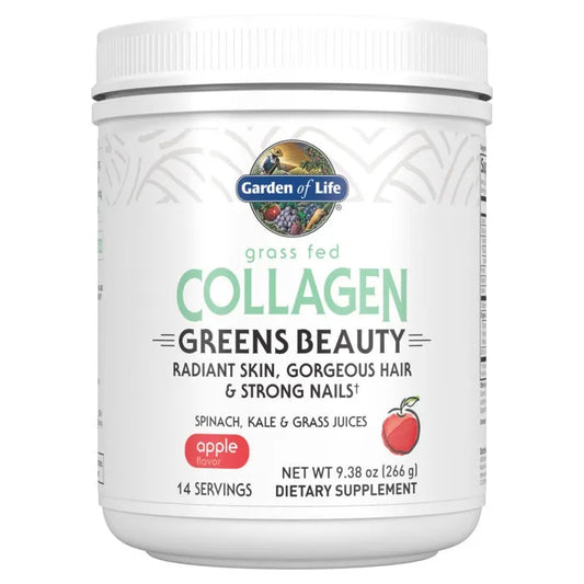 Grass Fed Collagen Greens Beauty Apple 9.38oz (266g) Powder