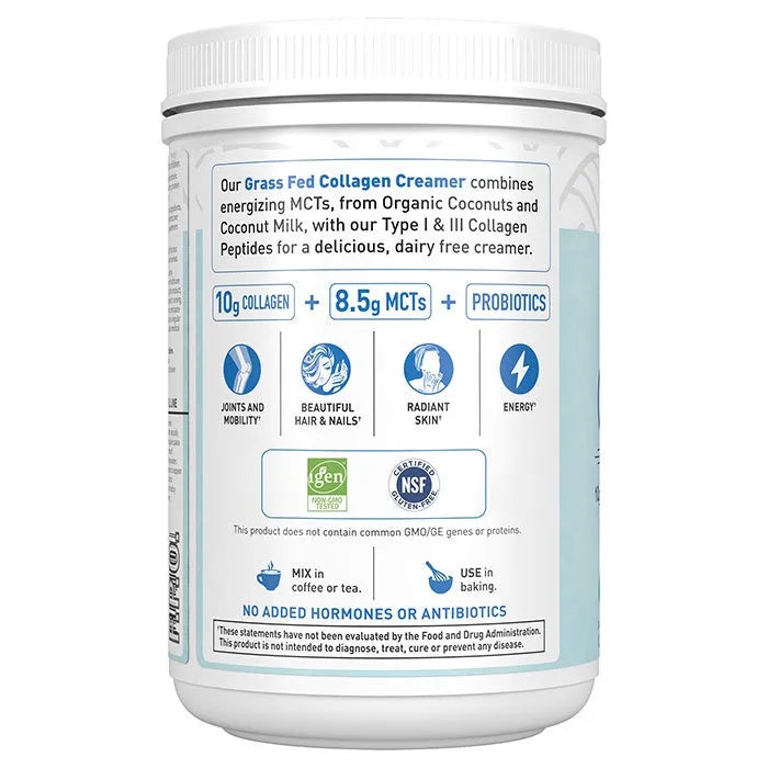 Grass Fed Collagen Creamer Powder - Vanilla