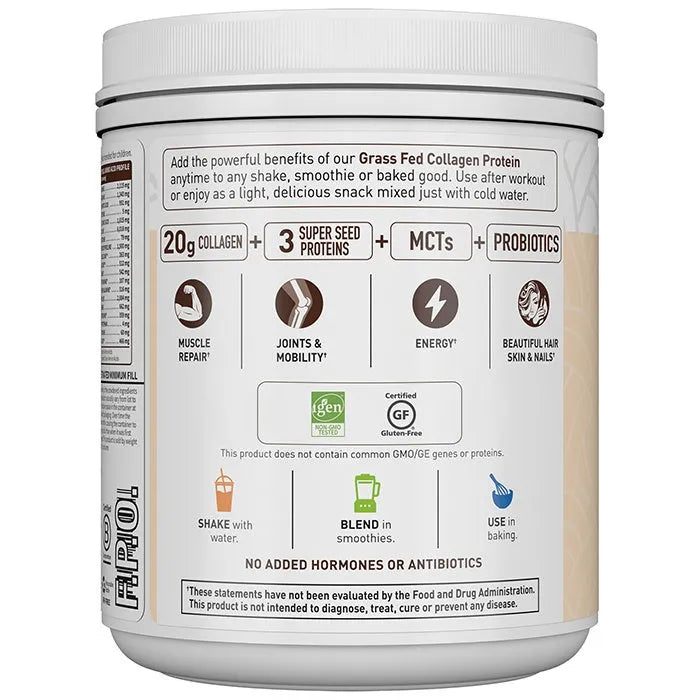 Grass Fed Collagen Protein Chocolate 20.74oz (588g) Powder