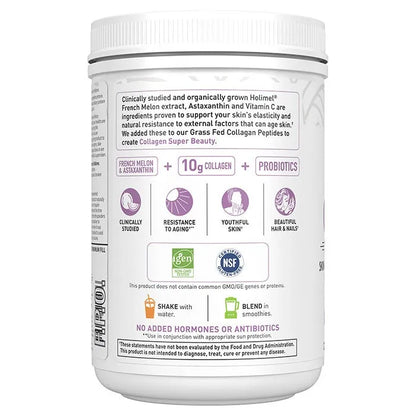 Grass Fed Collagen Super Beauty Blueberry Acai 9.52oz (270g) Powder