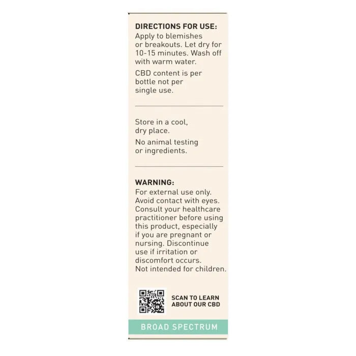 Dr. Formulated CBD Blemish Spot Mask Cream - 0.5 oz