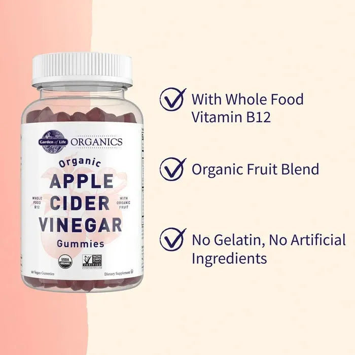 Organics Apple Cider Vinegar Original 60 Gummies
