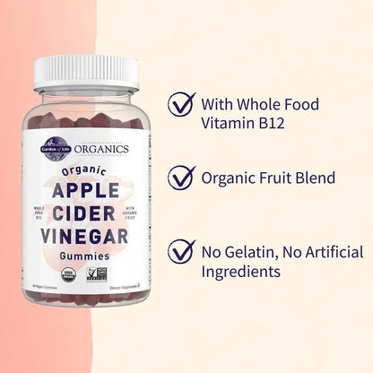Organics Apple Cider Vinegar Original 60 Gummies